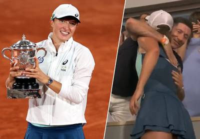 Nummer één Swiatek wint voor tweede keer Roland Garros (en krijgt knuffel van landgenoot Lewandowski), 18-jarige Gauff maatje te klein in finale