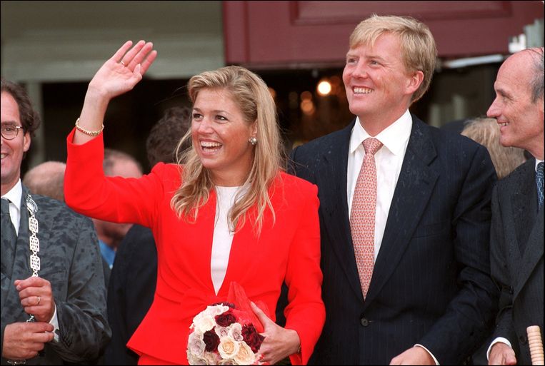 Ook in september 2001 brachten Máxima en Willem-Alexander een bezoek aan Brabant. Beeld Gamma-Rapho via Getty Images