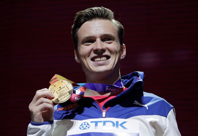 Karsten Warholm pakte goud op de 400 meter horden op het afgelopen WK in Doha.