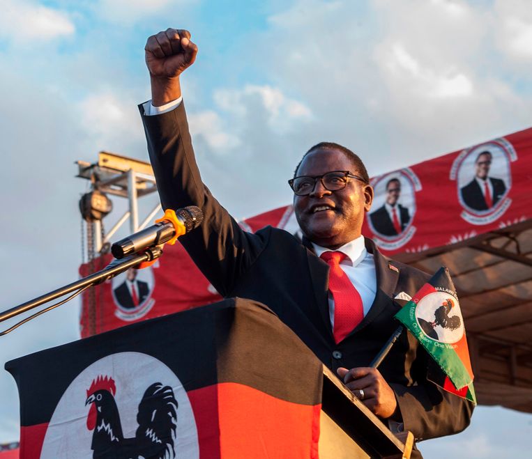 Lazarus McCarthy Chakwera. Beeld AFP