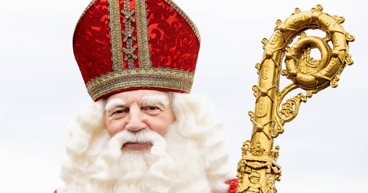 Rotterdam nighttime Sinterklaas celebration with lights