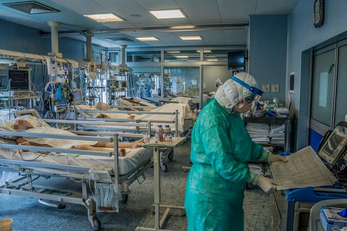 De intensive care van het hospitaal in Cremona nabij Milaan.