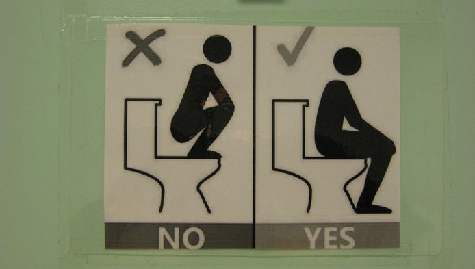 Instructies hoe wel gebruik te maken van het toilet