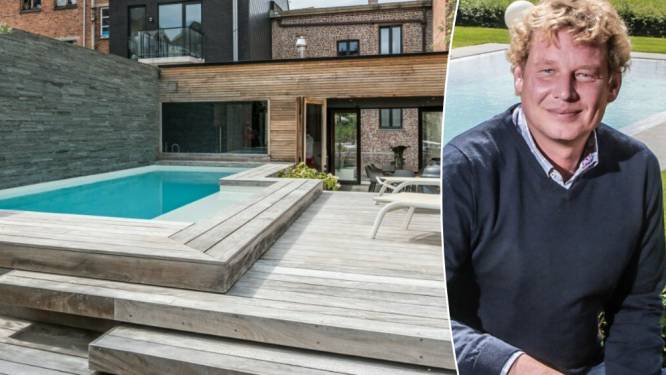 Tuinaannemer bouwt tuin met zwembad bovenop dak van garages in Kortrijk: zo ging hij te werk