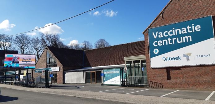 Het vaccinatiecentrum Dilbeek/Ternat.