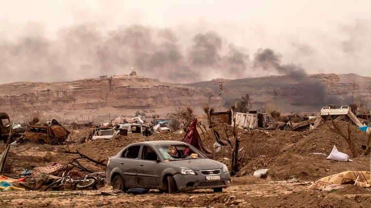 Met de val van Baghouz in 2019 werd het laatste bolwerk van Islamitische Staat ingenomen.  Beeld AFP