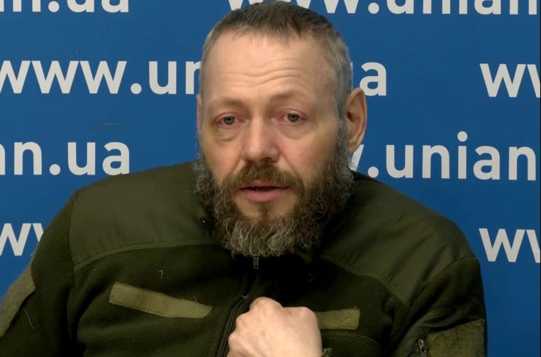 De Russische commandant Astakhov Dmitry Mikhailovich. Beeld RV