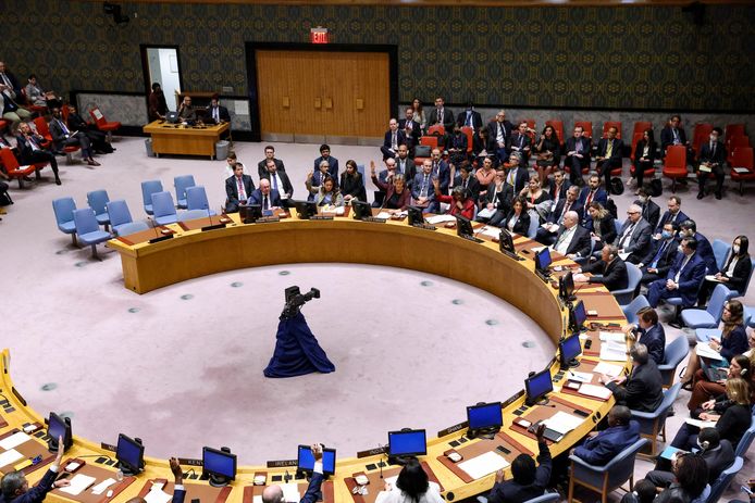 De VN Veiligheidsraad in New York bij een vergadering eerder deze maand.