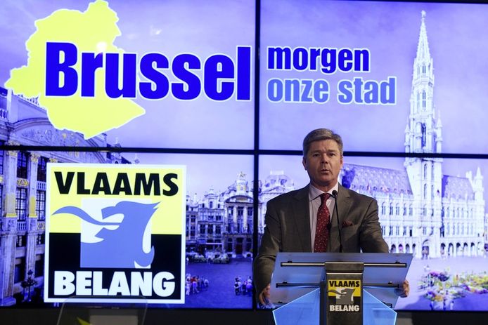 Dominiek Lootens, fractieleider van het Vlaams Belang in het Brussels parlement.