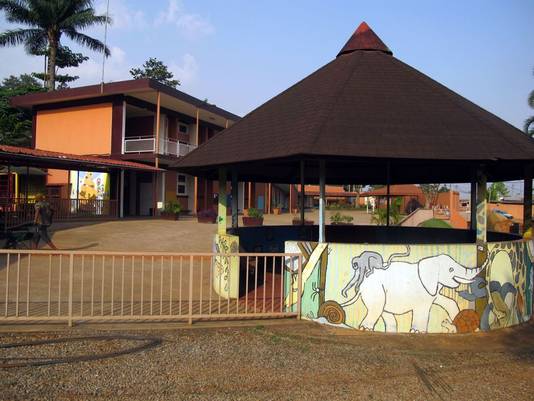 L'école que fréquentaient les enfants français enlevés à la frontière nigériane