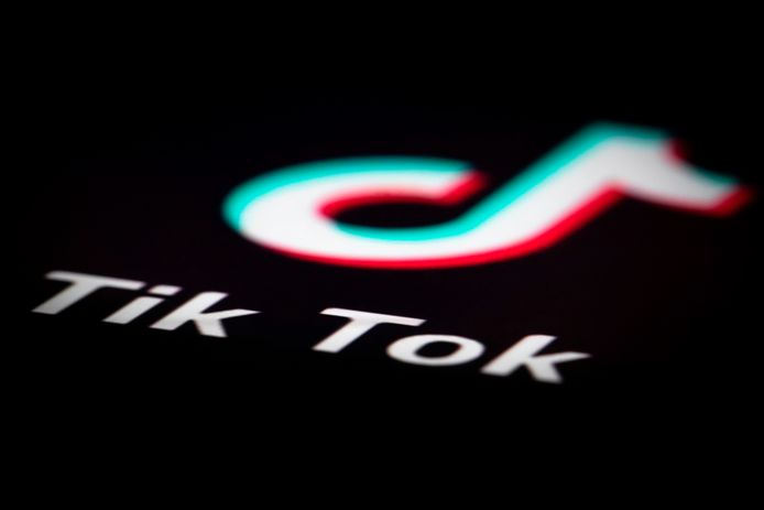 Het logo van TikTok.