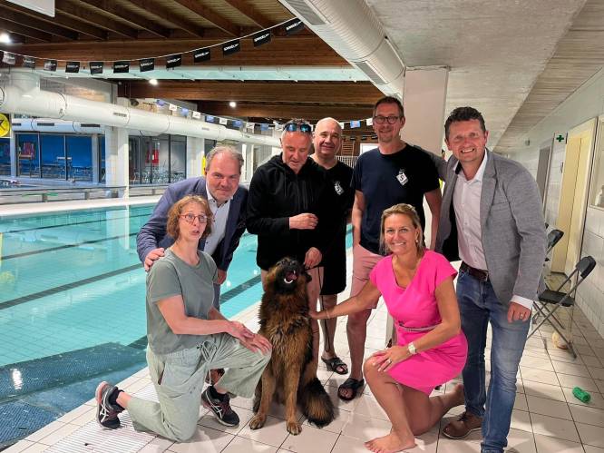 Honden en baasjes zwemmen laatste baantjes in zwembad Hoge Wal: “Nieuw bad opent in september 2024"
