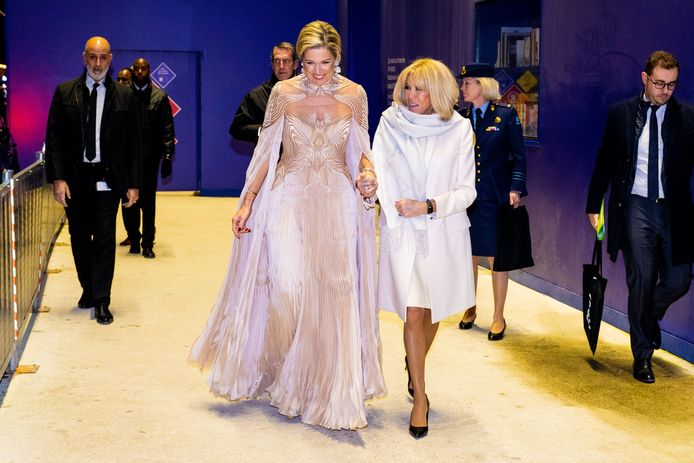 La regina Máxima e Brigitte Macron.