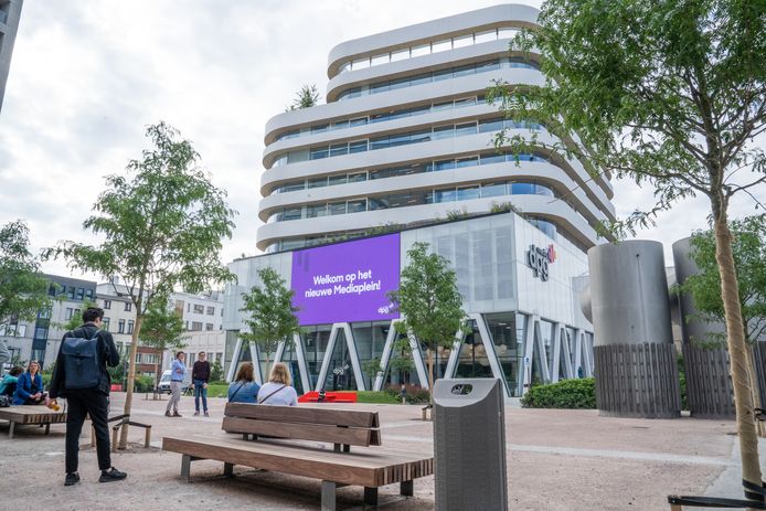 Het gebouw van DPG Media in Antwerpen.