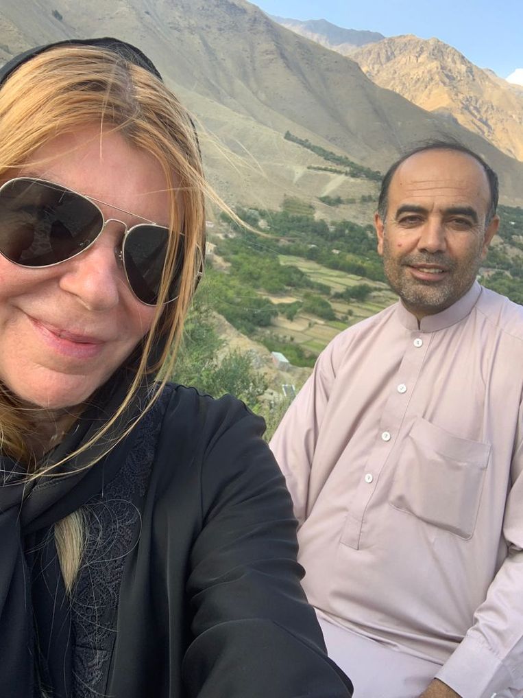 Joanie de Rijke in 2019 in Afghanistan. Beeld rv