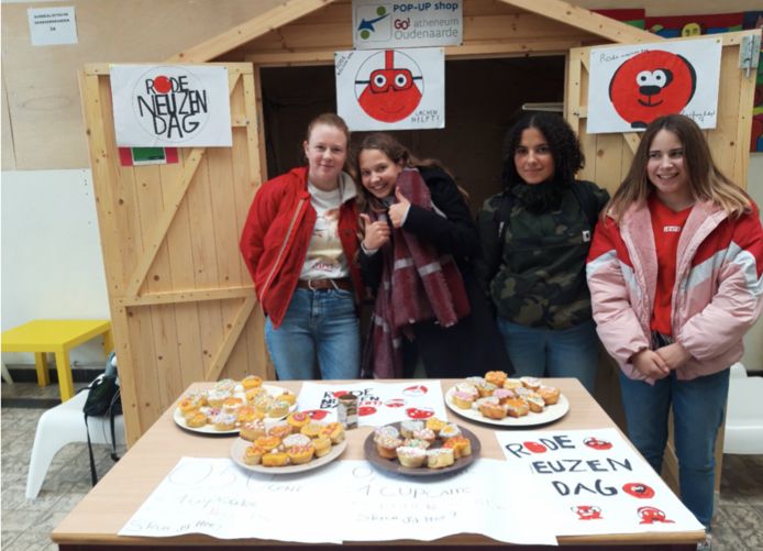 De pop-upstore met cupcakes.