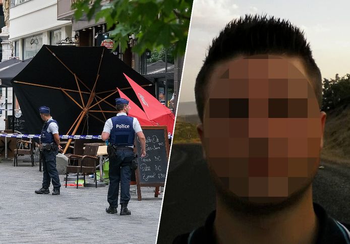 Een beeld van de verdachte M.G. van zeven jaar geleden. Hij reed in op een terras in Brussel.
