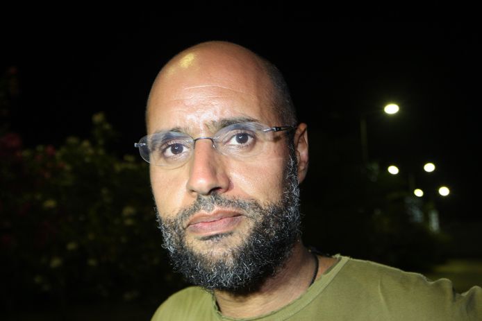 Saif Kaddafi, zoon van de gedode "Leider van de Revolutie'' in Libië.