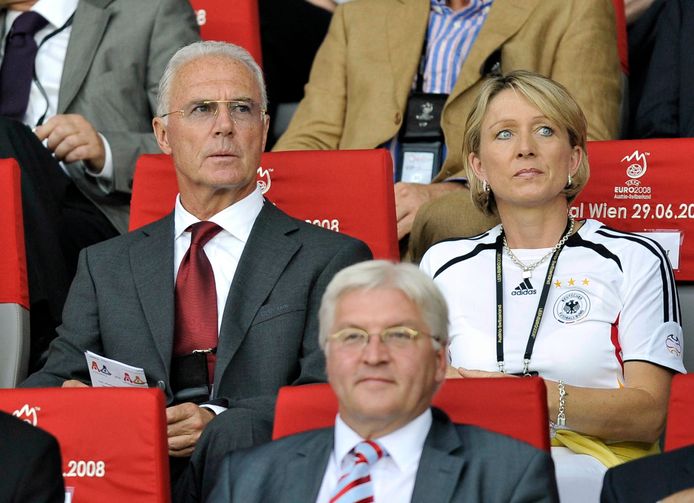 Franz Beckenbauer met zijn vrouw Heidi in 2008.