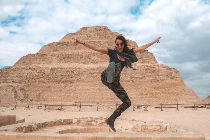 Lexie Alford in Egypte.