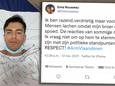 De tweet van Eloïs Rousseau.
