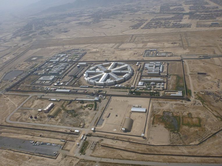 Luchtfoto van de Pul-e-Charkhi-gevangenis, even buiten Kabul. Beeld Amerikaanse Speciale Inspecteur Generaal voor Afghanistan