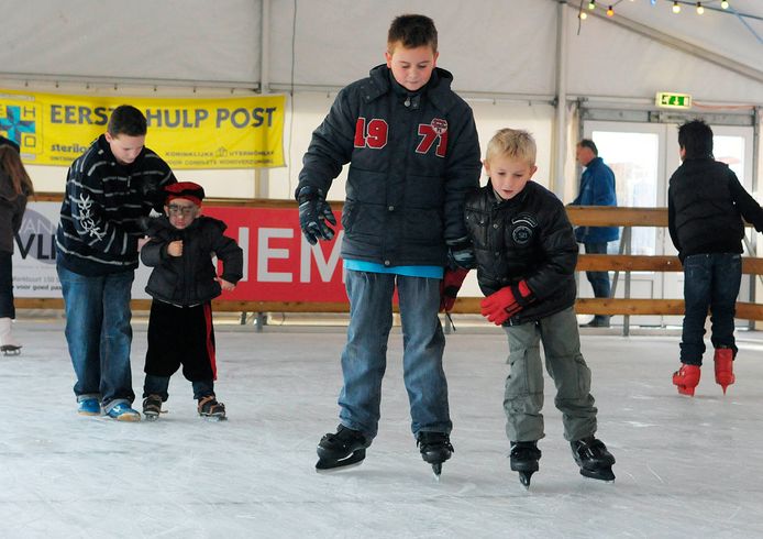 De ijsbaan in Sliedrecht, een paar jaar geleden.