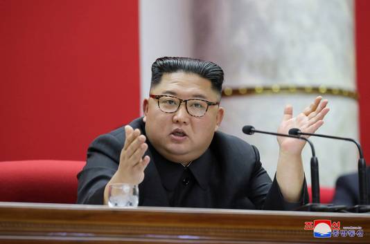 De Noord-Koreaanse leider Kim Jong Un.