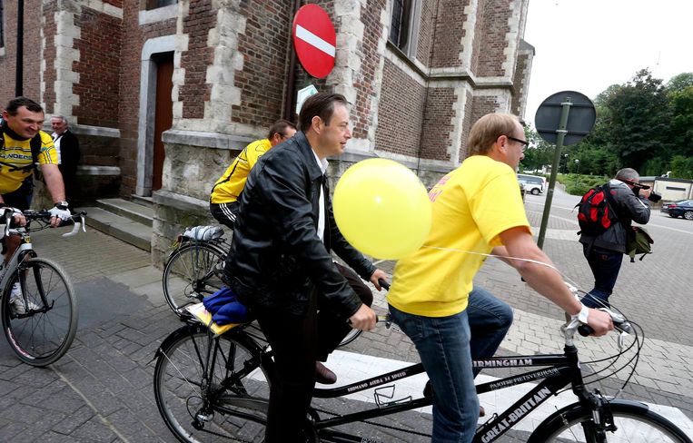 Bart De Wever achterop de N-VA-tandem Beeld BELGA