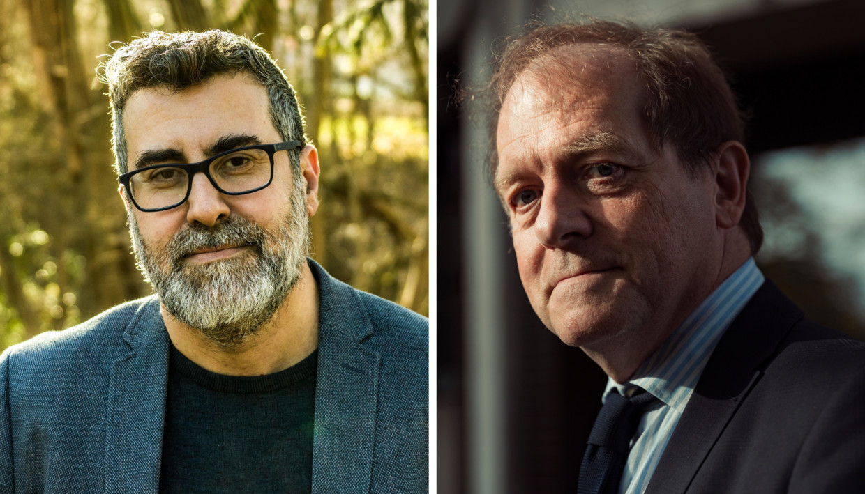 Dyab Abou Jahjah en Rik Torfs. Beeld Jelle Vermeersch - Jef Boes