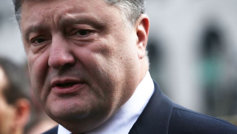 De Oekraïense president Petro Porosjenko. Beeld afp