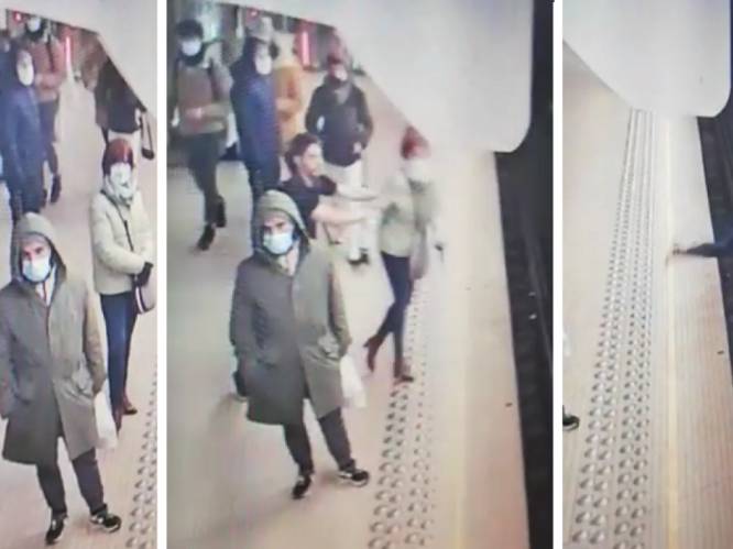 Fransman (23) die vrouw (55) opzettelijk op metrosporen in Brussel duwde, aangehouden voor poging doodslag