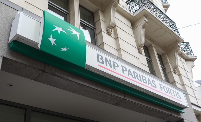 Een bankkantoor van BNP Paribas Fortis.