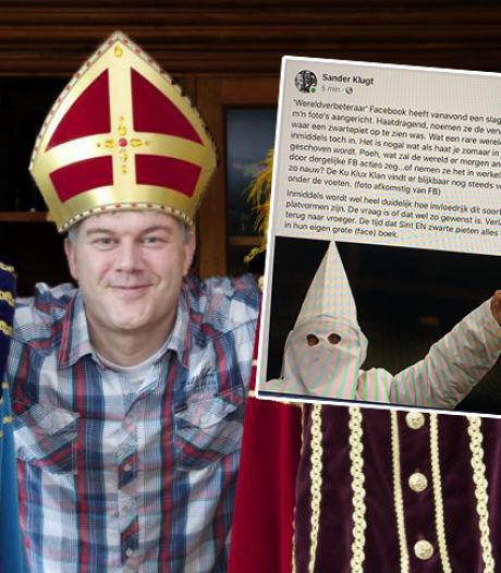 Boze Sander uit Nunspeet deelt heftige foto nadat Facebook zijn Zwarte Pieten verwijdert: ‘Mag dit wel?’