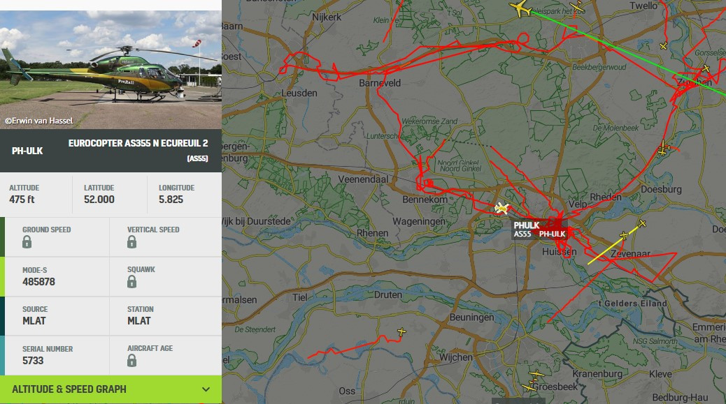 Wat doet die helikopter boven Arnhem,