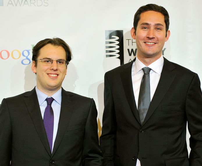 Mike Krieger en Kevin Systrom in 2012.