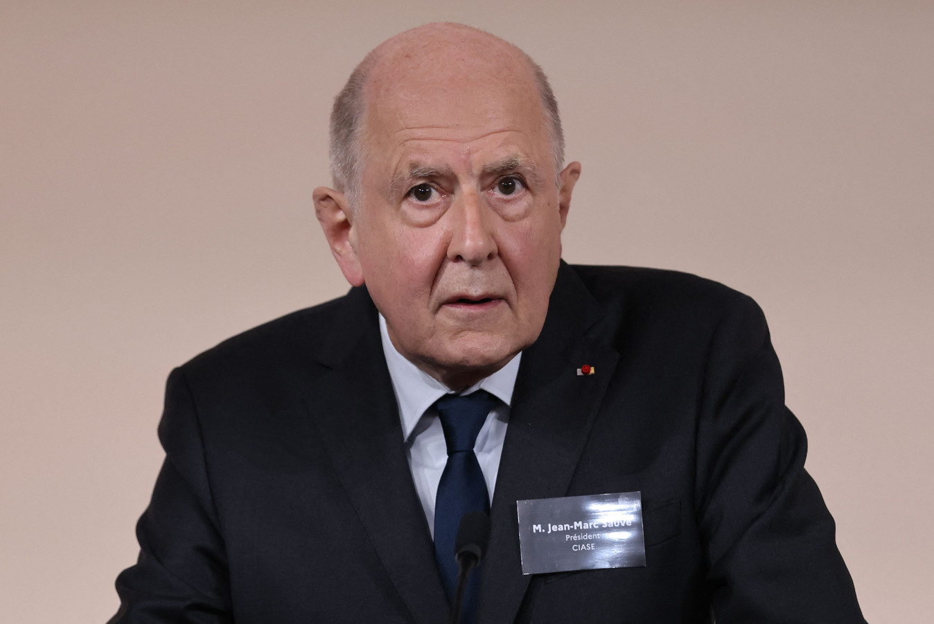 Jean-Marc Sauvé, het hoofd van de onafhankelijke commissie.