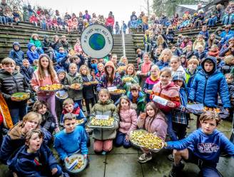 Leerlingen freinetschool Klimop spelen Fata Morgana-spel voor bewuster waterverbruik