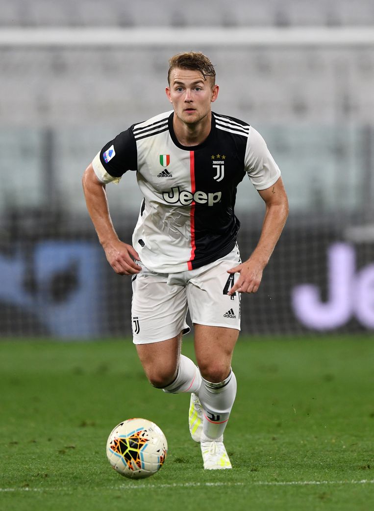 Mathijs de Ligt voor Juventus.  Beeld Getty Images