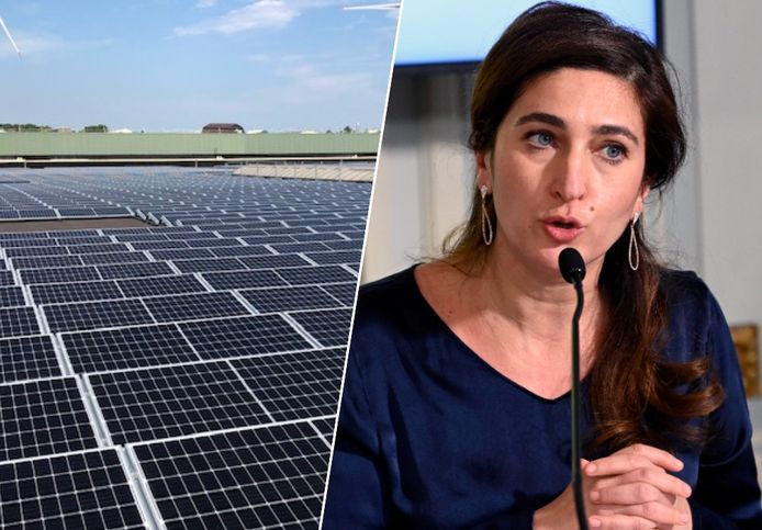 Rechts Vlaams energieminister Zuhal Demir (N-VA).