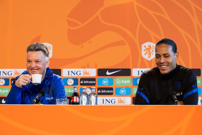 Louis van Gaal en Virgil van Dijk.