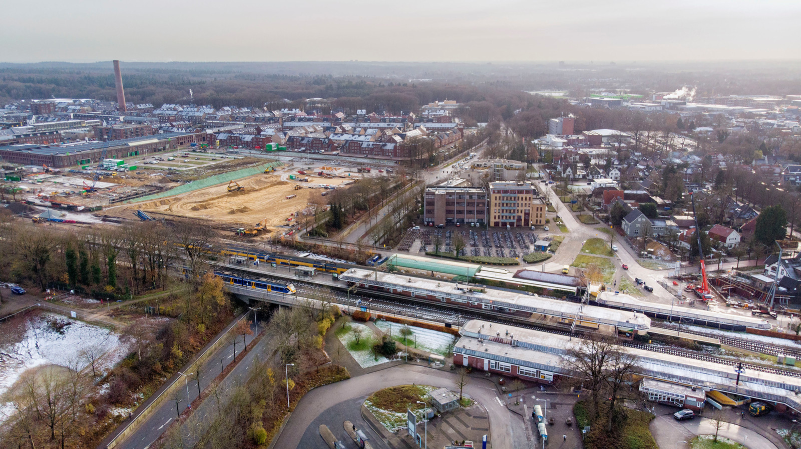 Bouwput station EdeWageningen; en in 2025 is alles helemaal klaar