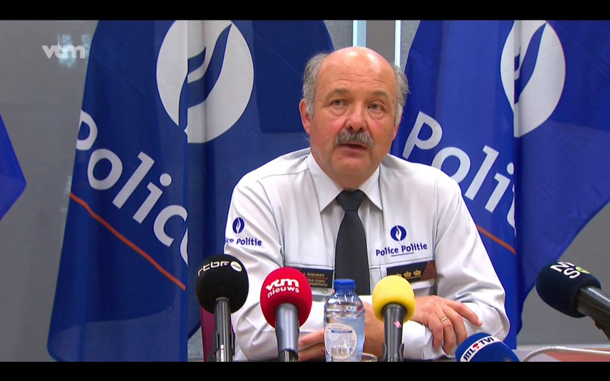 André Desenfants, de nummer twee van de federale politie. Beeld VTM nieuws