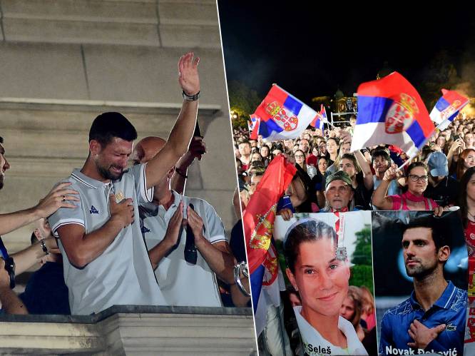 KIJK. Djokovic in tranen bij heldenontvangst in Belgrado na 24ste grandslamzege