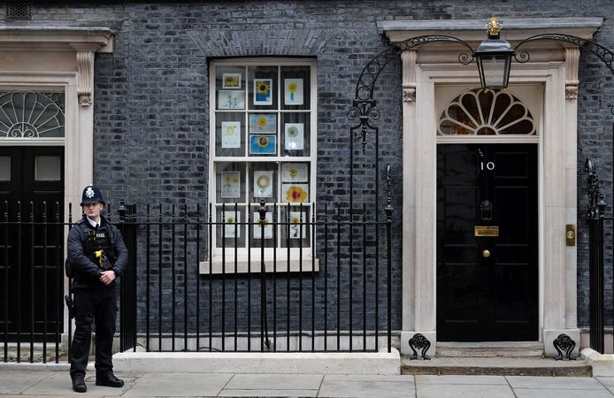 De ambtswoning van de Britse premier Boris Johnson.