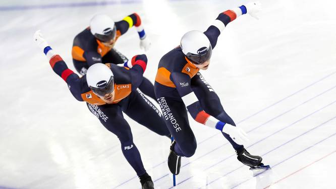 Nederlandse teamsprinters snellen naar zilveren medaille op WK afstanden, vrouwen vijfde