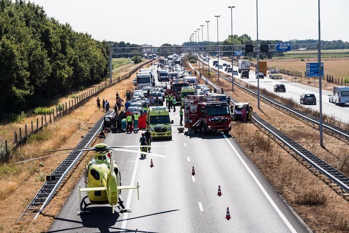 Ongeluk op A58.