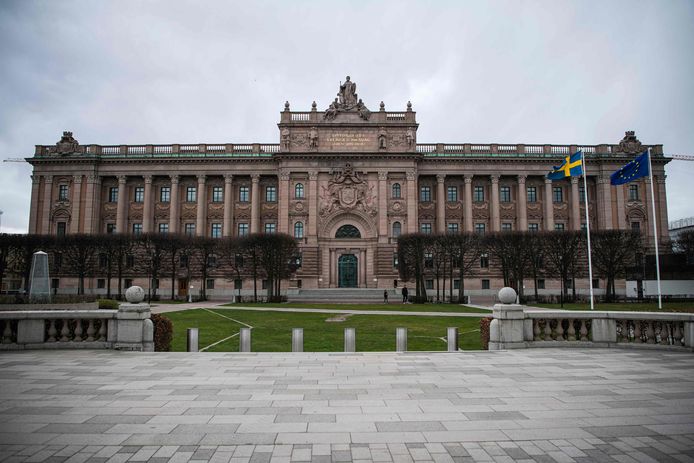 Archiefbeeld. Het Zweedse parlement in Stockholm. (16/04/20)