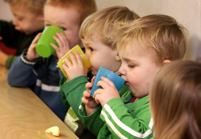 Kinderen op een peuteropvang in Nederland.