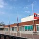 Vlag Stadhuis halfstok voor terreur in Sint-Petersburg